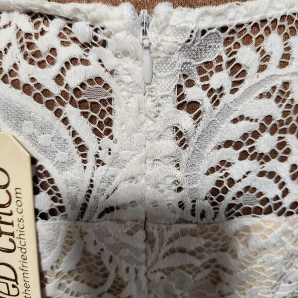 NWT Southern Fried Chics Lace long Sleeve Wedding Dress Hi-Lo Sz XXXL MSRP$150 - Picture 10 of 13